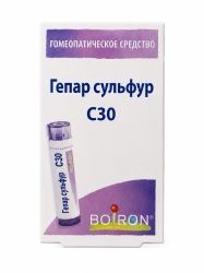 Гепар Сульфур C30 5г гранулы гомеопатические Гепар Сульфур C30 5г гранулы гомеопатические