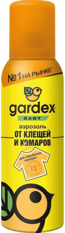 Гардекс бэби аэрозоль от комаров и клещей 100мл Гардекс бэби аэрозоль от комаров и клещей 100мл