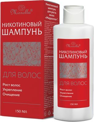 Мирролла шампунь для волос никотиновый 150мл Мирролла шампунь для волос никотиновый 150мл