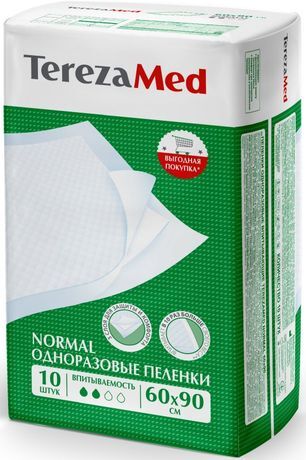 Терезамед пеленки одноразовые Нормал 60х90см 10 шт. Хайджин Кинетикс Терезамед пеленки одноразовые Нормал 60х90см 10 шт. Хайджин Кинетикс