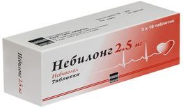 Небилонг 2,5мг 30 шт. таблетки Небилонг 2,5мг 30 шт. таблетки