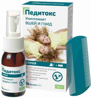 Педитокс спрей педикулицидный 60мл КоролевФарм Педитокс спрей педикулицидный 60мл КоролевФарм
