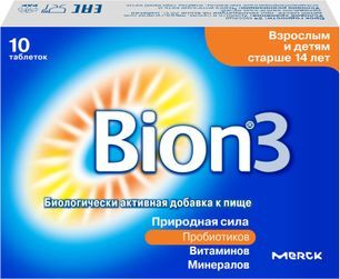 Бион 3 таблетки 10 шт. Бион 3 таблетки 10 шт.