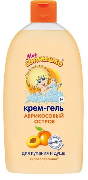 Мое Солнышко гель-пена для купания 2в1 с пантеноломи маслом абрикоса 500мл Мое Солнышко гель-пена для купания 2в1 с пантеноломи маслом абрикоса 500мл
