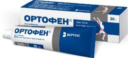 Ортофен 2% 30г мазь Вертекс Ортофен 2% 30г мазь Вертекс