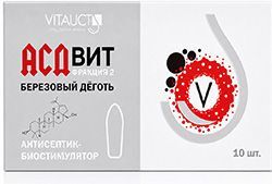 Витаукт Асдвит фитосвечи фракция 2 березовый деготь 10 шт. Витаукт Асдвит фитосвечи фракция 2 березовый деготь 10 шт.