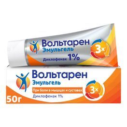 Вольтарен Эмульгель при боли в спине, мышцах и суставах, гель 1%, 50г