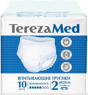 Терезамед подгузники-трусы для взрослых Медиум размер 2 10 шт. Хайджин Кинетикс Терезамед подгузники-трусы для взрослых Медиум размер 2 10 шт. Хайджин Кинетикс