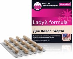 Леди'С Формула Для Волос Форте таблетки 30 шт. Леди'С Формула Для Волос Форте таблетки 30 шт.