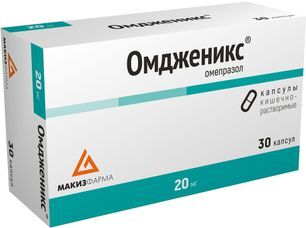 Омдженикс 20мг 30 шт. капсулы кишечнорастворимые Омдженикс 20мг 30 шт. капсулы кишечнорастворимые