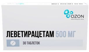 Леветирацетам 500мг 30 шт. таблетки покрытые пленочной оболочкой Леветирацетам 500мг 30 шт. таблетки покрытые пленочной оболочкой