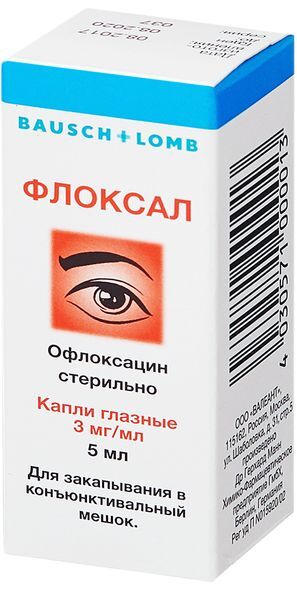 Флоксал 0,3% 5мл капли глазные Dr.Gerhard Mann Chem.-Pharm. Fabrik GmbH Флоксал 0,3% 5мл капли глазные Dr.Gerhard Mann Chem.-Pharm. Fabrik GmbH