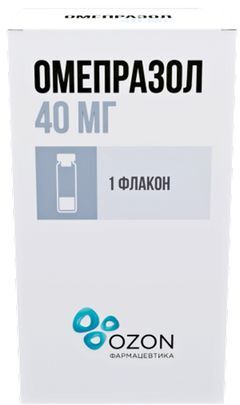 Омепразол 40мг №1 лиофилизат для приготовления раствора для инфузий Омепразол 40мг №1 лиофилизат для приготовления раствора для инфузий