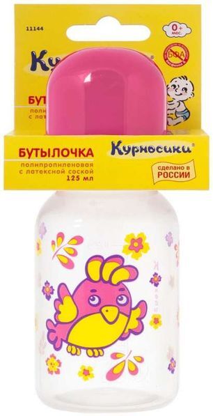 Курносики бутылочка полипропиленовая с латексной соской "мои любимые птички" 11144 0+ 125мл Курносики бутылочка полипропиленовая с латексной соской "мои любимые птички" 11144 0+ 125мл