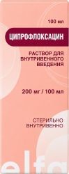 Ципрофлоксацин 2мг/мл 100мл раствор для внутривенного введения