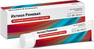Ихтиол Реневал 200мг/г 25г мазь для наружного применения Ихтиол Реневал 200мг/г 25г мазь для наружного применения