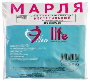 Лайф марлевый отрез 90смх3м Навтекс Лайф марлевый отрез 90смх3м Навтекс
