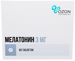 Мелатонин 3мг 60 шт. таблетки покрытые пленочной оболочкой