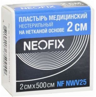 Неофикс пластырь медицинский на нетканевой основе 2х500см Неофикс пластырь медицинский на нетканевой основе 2х500см