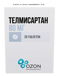 Телмисартан 80мг 28 шт. таблетки Озон Телмисартан 80мг 28 шт. таблетки Озон