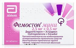 Фемостон мини 2,5мг+0,5мг 84 шт. таблетки покрытые пленочной оболочкой Фемостон мини 2,5мг+0,5мг 84 шт. таблетки покрытые пленочной оболочкой