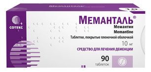 Меманталь 10мг 90 шт. таблетки покрытые пленочной оболочкой Synthon Hispania S.L. Меманталь 10мг 90 шт. таблетки покрытые пленочной оболочкой Synthon Hispania S.L.