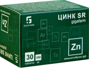 Цинк Sr Гигафарм таблетки 30 шт. Цинк Sr Гигафарм таблетки 30 шт.