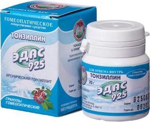 Тонзиллин Эдас-925 20г гранулы гомеопатические