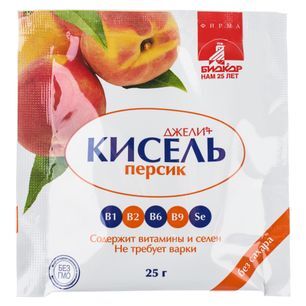 Джели+ кисель персик 250г Джели+ кисель персик 250г