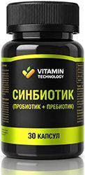 Витамин Технолоджи Синбиотик капсулы (пробиотик+пребиотик) 30 шт. Витамин Технолоджи Синбиотик капсулы (пробиотик+пребиотик) 30 шт.