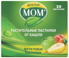 Доктор мом растительные пастилки от кашля 20 шт. фрукты Доктор мом растительные пастилки от кашля 20 шт. фрукты