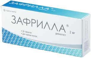 Зафрилла 2мг 28 шт. таблетки Зафрилла 2мг 28 шт. таблетки