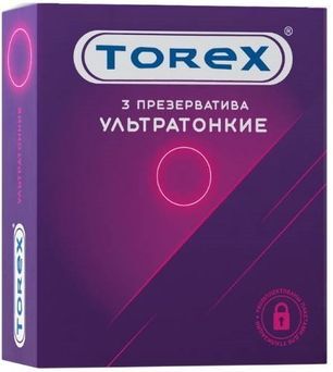 Торекс презервативы ультратонкие 3 шт. Торекс презервативы ультратонкие 3 шт.