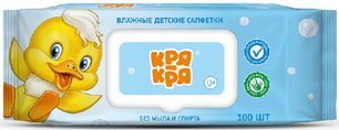 Кря-кря салфетки влажные детские алоэ вера 100 шт. Кря-кря салфетки влажные детские алоэ вера 100 шт.