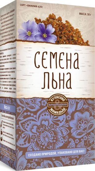 Кулясово & мамадыш семена льна 50г Кулясово & мамадыш семена льна 50г