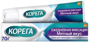 Корега крем для фиксации протезов Ежедневная фиксация Мятный 70г Корега крем для фиксации протезов Ежедневная фиксация Мятный 70г