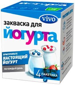 Виво йогурт закваска 0,5г 4 шт. Виво йогурт закваска 0,5г 4 шт.