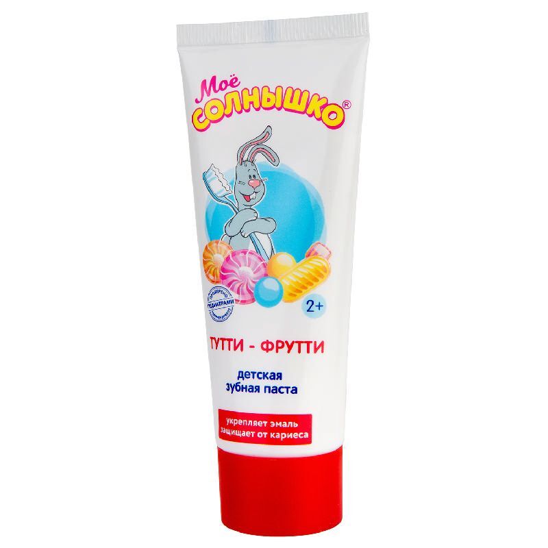 Мое Солнышко зубная паста детская Тутти-Фрутти 100г Аванта, фото №2