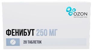 Фенибут 250мг 20 шт. таблетки Озон Фенибут 250мг 20 шт. таблетки Озон