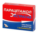 Парацетамол Экстратаб 500мг+150мг 20 шт. таблетки