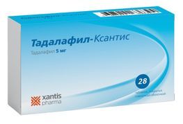 Тадалафил-Ксантис 5мг 28 шт. таблетки покрытые пленочной оболочкой Алси Фарма