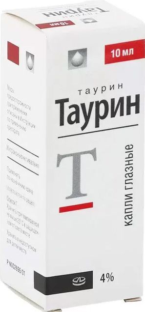 Таурин 4% 10мл капли глазные