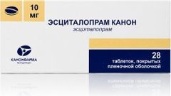 Эсциталопрам канон 10мг 28 шт. таблетки покрытые пленочной оболочкой