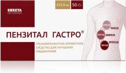 Пензитал Гастро 50 шт. таблетки покрытые кишечнорастворимой оболочкой Шрея Лайф Саенсиз Пвт.Лтд Пензитал Гастро 50 шт. таблетки покрытые кишечнорастворимой оболочкой Шрея Лайф Саенсиз Пвт.Лтд
