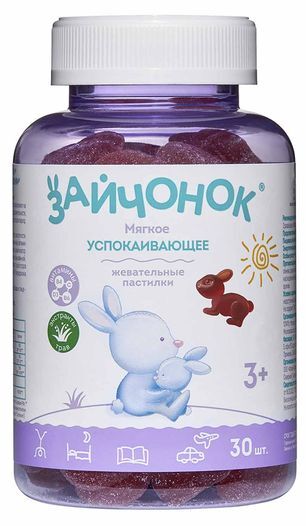 Зайчонок пастилки жевательные успокаивающие 30 шт. Алкой Зайчонок пастилки жевательные успокаивающие 30 шт. Алкой