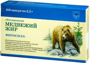 Медвежий Жир Обогащенный капсулы 0,3г 100 шт. РеалКапс Медвежий Жир Обогащенный капсулы 0,3г 100 шт. РеалКапс
