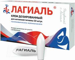 Лагиаль крем для интимной гигиены дозированный 10 шт. Лагиаль крем для интимной гигиены дозированный 10 шт.