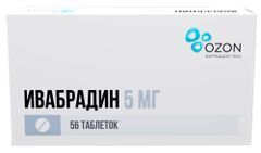 Ивабрадин 5мг 56 шт. таблетки покрытые пленочной оболочкой Ивабрадин 5мг 56 шт. таблетки покрытые пленочной оболочкой