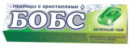 Бобс леденцы зеленый чай с кристаллами 35г