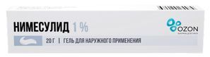 Нимесулид 1% 20г гель для наружного применения Озон